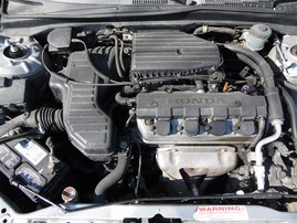 2002 Honda Civic LX Silver Sedan 1.7L AT #A22590